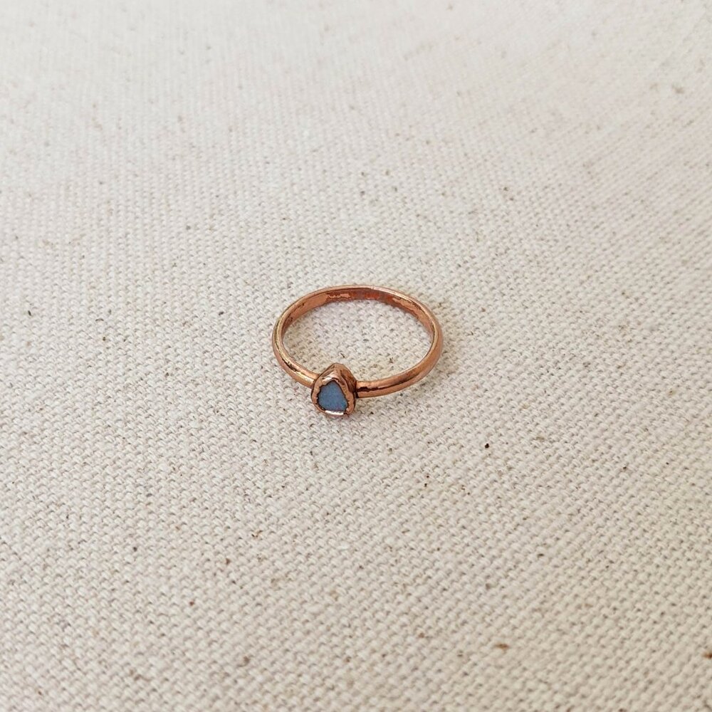 Copper opal ring - Picture 2 of 4